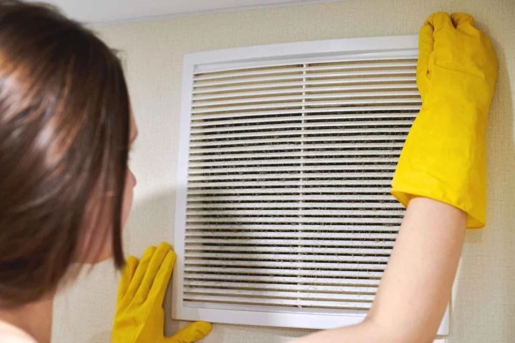 AC vent cleaning